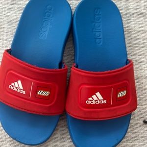 Adidas legos slides size 11 kids